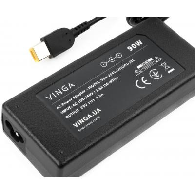 Блок живлення до ноутбуку Vinga Lenovo 90W 20V 4.5A square (VPA-2045-LNSQ01-101) Вінниця - фото 3