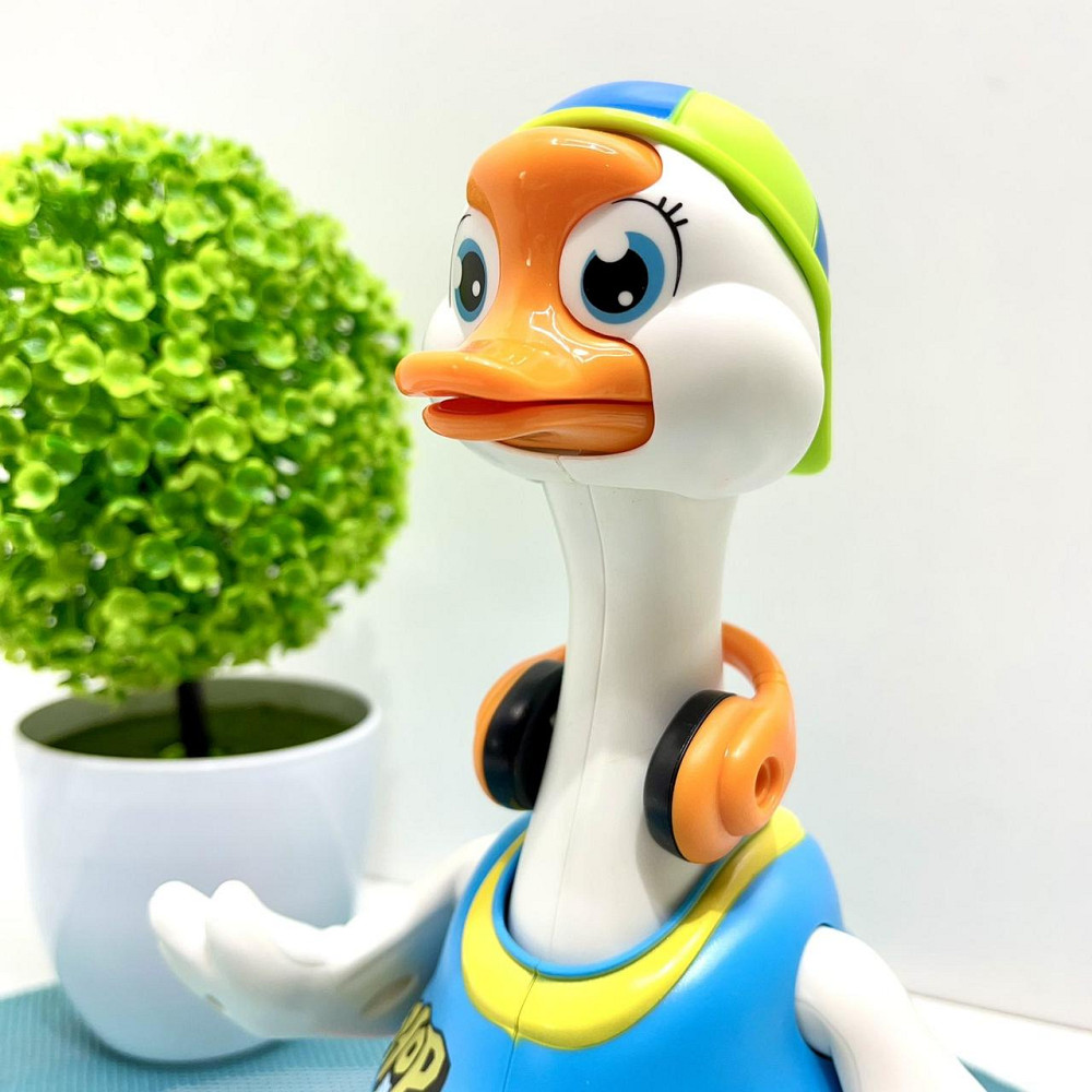 Музична іграшка Hola Гусак хіпхопер каже англійською співає хіп-хоп пісні підсвічування танцює Синя (828) Чернигов - изображение 8