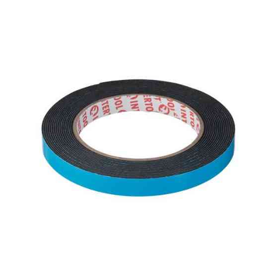 Стрічка клейка двостороння, автомобільна, 5 м, 12×1 мм, чорна, спінений поліетилен INTERTOOL KT-0811 Киев