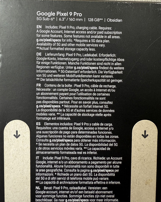 Смартфон Google Pixel 9 Pro 16/128Gb Obsidian ( Global Version) Киев - изображение 4