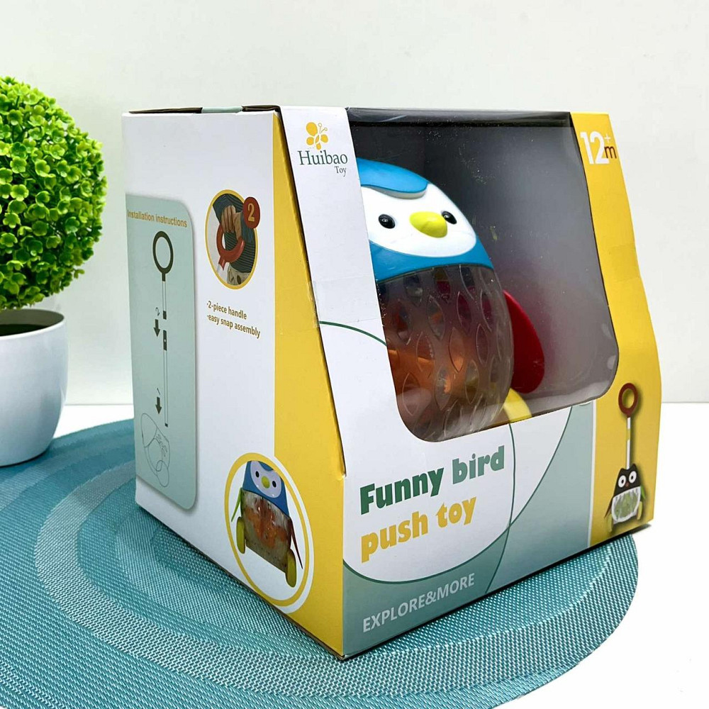 Каталка на палиці Пінгвіня подвійні крила (1601ABC) Чернігів - фото 3