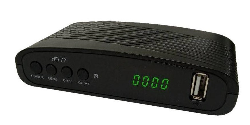 Ресивер Т2 HD-72, з інтернетом, пластиковий корпус Полтава - фото 1