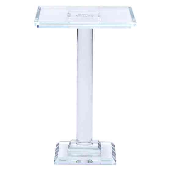 Yiwu Тортівниця скляна на ніжці 12×12×18 см кругла стійка для торта, капкейків HP-4-71M Коломия