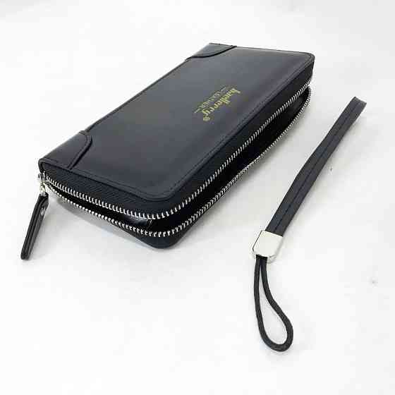 Кошелек для кредиток Baellerry leather black, Кошелек с отделом для фото мужской карточек FI-71 Киев