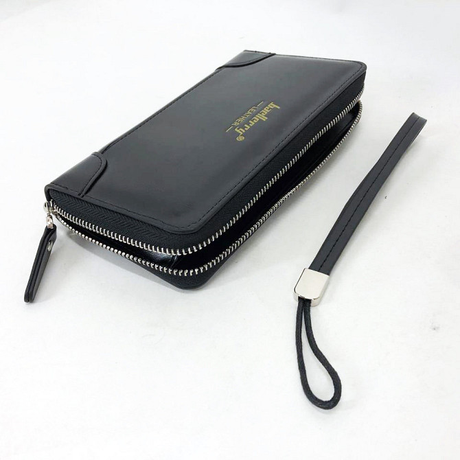 Кошелек для кредиток Baellerry leather black, Кошелек с отделом для фото мужской карточек FI-71 Киев - изображение 1