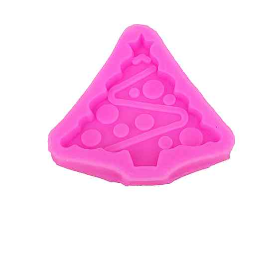 Молд силиконовый Елка 62 на 41 мм розовый Киев