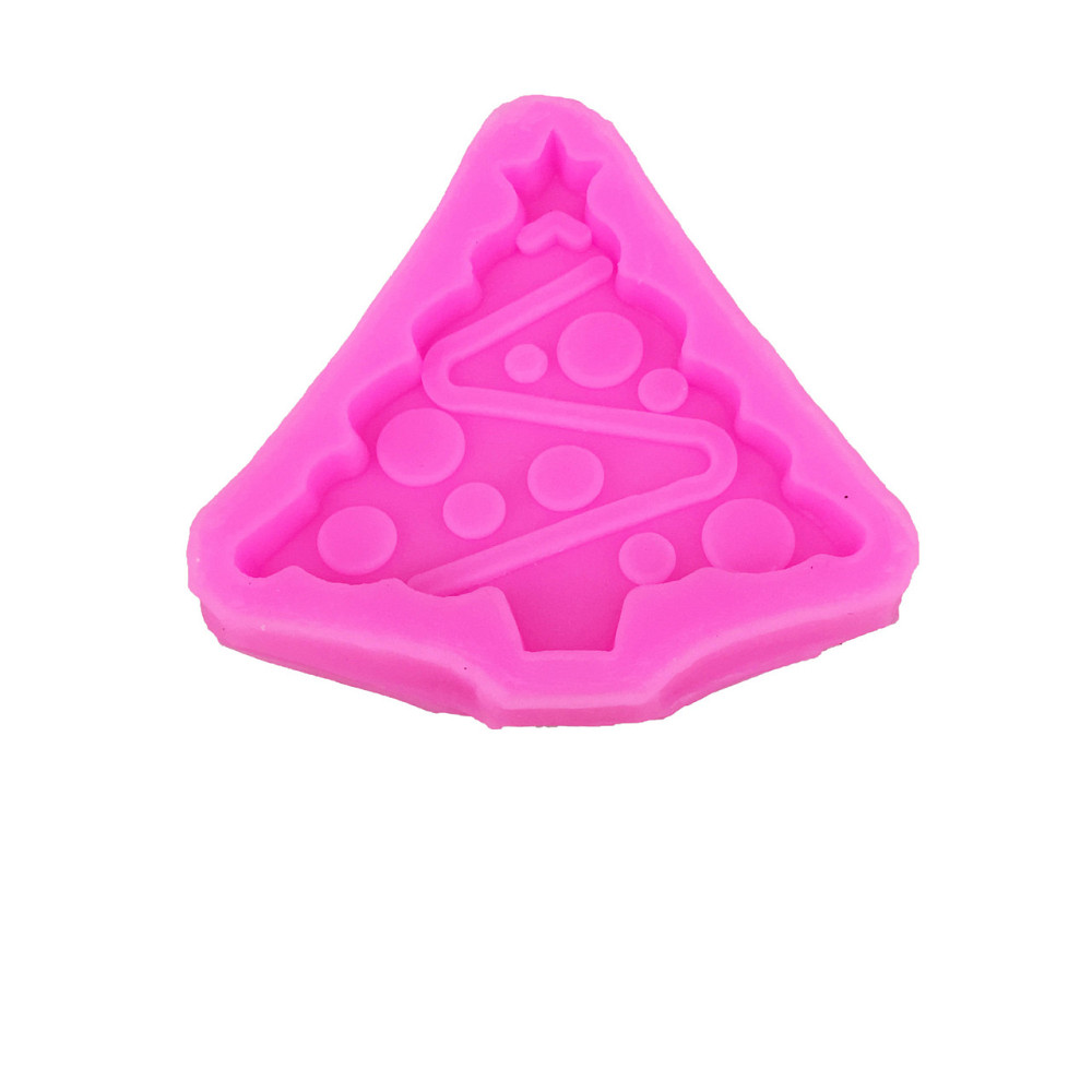 Молд силиконовый Елка 62 на 41 мм розовый Киев - изображение 5