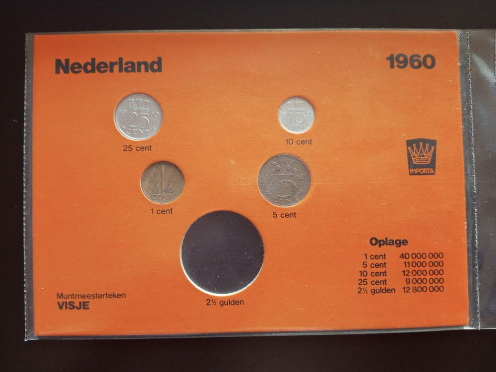 Мінтсет Нідерландів, 1960 рік (1.1) Не повний Полтава - фото 1