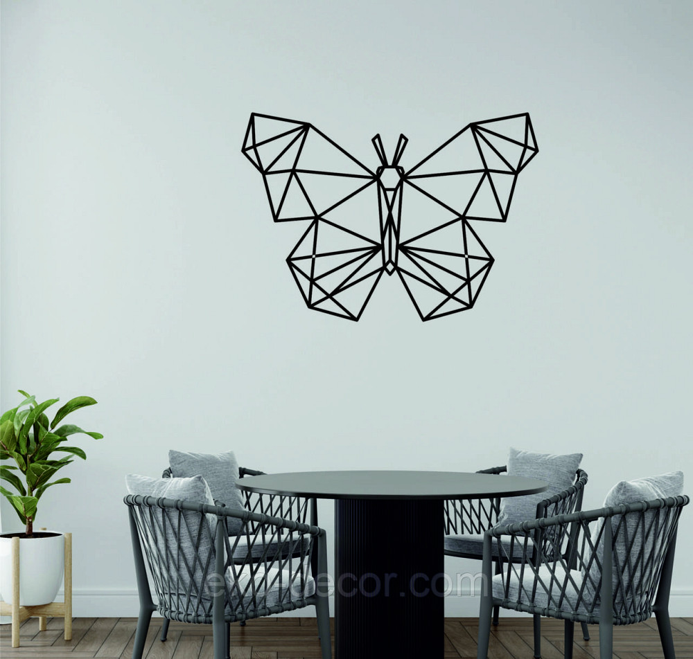 Декоративное настенное Панно «Бабочка», Декор на стену 110*77 см, Черный Киев - изображение 8