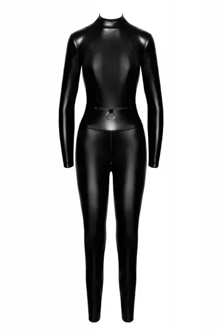Комбінезон Noir Handmade F319 Caged wetlook catsuit with zippers and ring - XL Львов - изображение 5