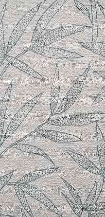 Шпалери вінілові на флізеліні метрові Rasch Novella 1,06х10 листя гілки матові бірюзові на білому Київ