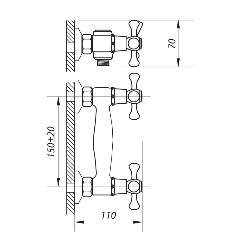 Змішувач для душа Zerix TMK5 722   ( ZX2896 ) 34465 Харьков - изображение 2