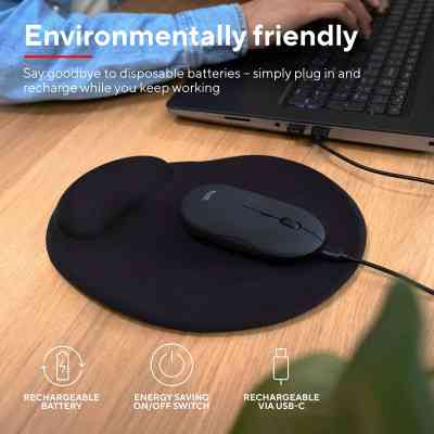Мышка Trust Puck Wireless/Bluetooth Silent Black (24059) Винница