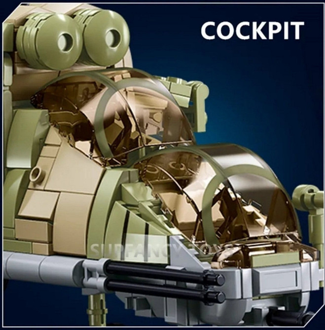 Конструктор новый боевой вертолет Mi 24 Sluban 893 шт блоков Lego. Харьков - изображение 4