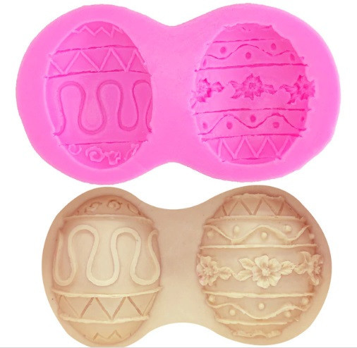 Молд силиконовый Пасхальное яйцо 105 на 58 мм розовый Киев - изображение 6