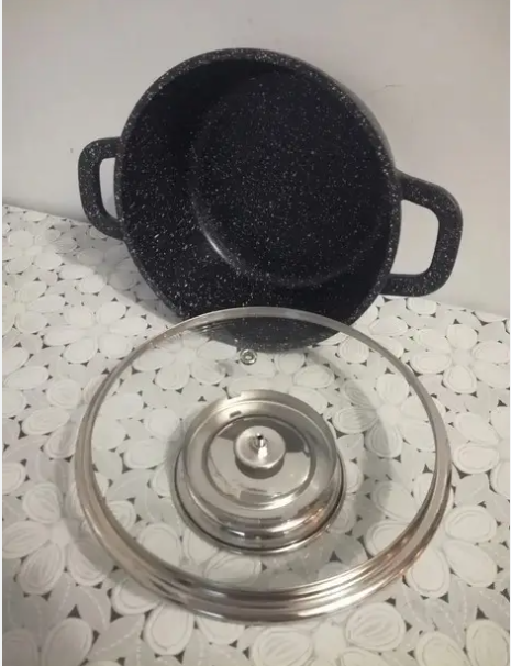 Казан чёрный со крышкой UNIQUE UN-5271 (16см и 1.25 л) Одесса - изображение 5