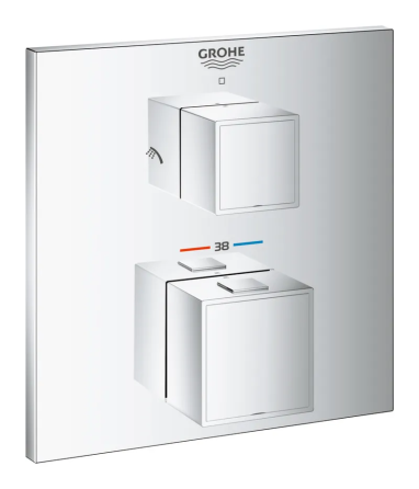 Термостат прихованого монтажу на 2 споживача Grohe Grohtherm Cube   ( 24154000 ) 31428 Харків