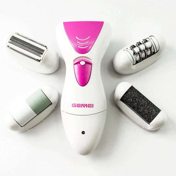 Прибор для чистки пяток электрический Gemei GM-7006 4в1, Эпилятор для коротких волос EG-51 Львов - изображение 2