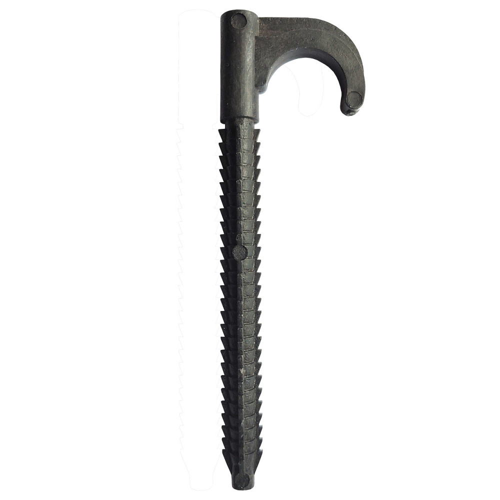 Крепление-крюк забивное одинарное для трубы Ø16-20 длина 120мм черная CRISTAL (уп.100шт) (000025871) Киев - изображение 1