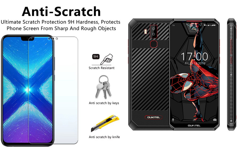 Защитное стекло NeoGlass для Oukitel K13, Oukitel K13 Pro – ультрапрозрачное и устойчивое Киев - изображение 1