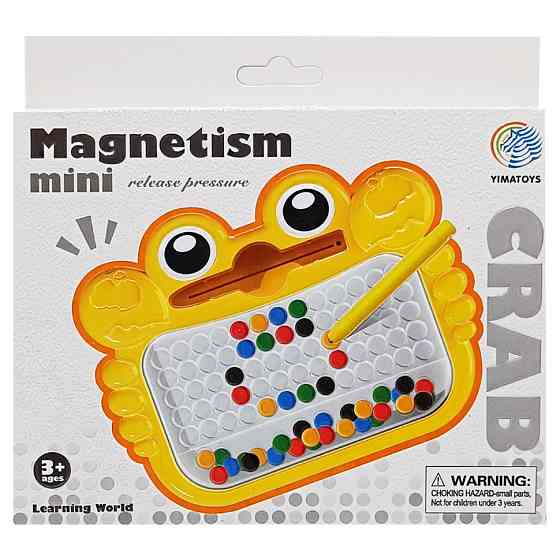 Дитяча магнітна мозаїка YM-80 дощечка, паличка Вінниця