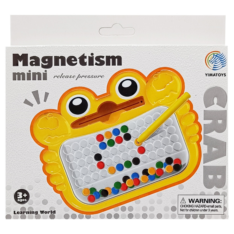 Дитяча магнітна мозаїка YM-80 дощечка, паличка Вінниця - фото 1