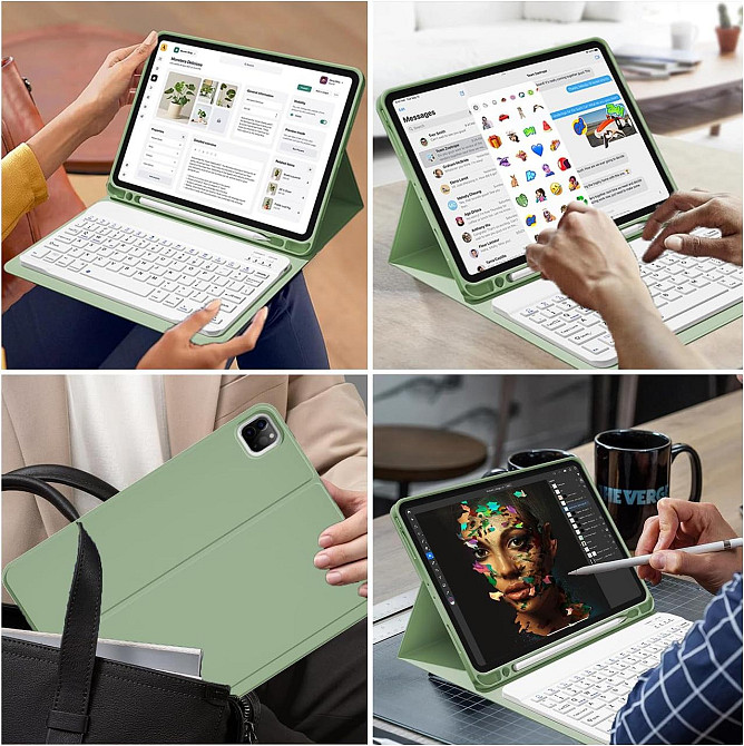 Чехол с клавиатурой для iPad Air 11-inch(M2) 2024/ iPad Air 5 2022/Air 4 2020 10.9/iPad 4-го покол. 10.9 / iPad Pro 11 2018 Днепр - изображение 7