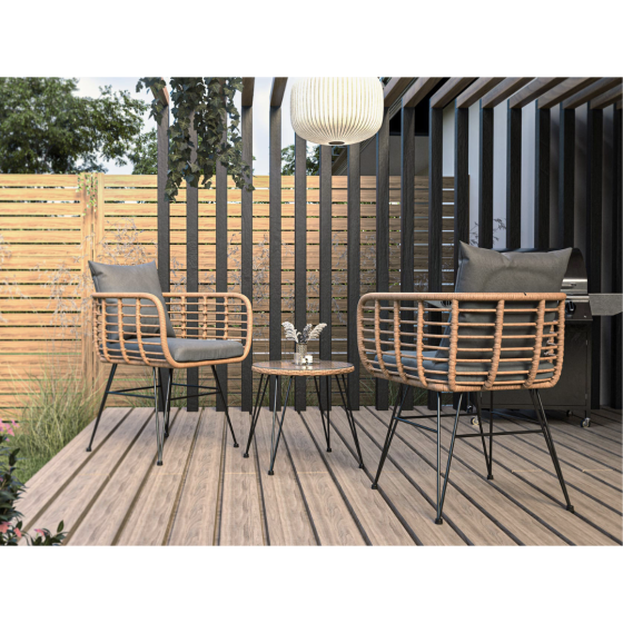 Набір садових меблів Di Volio Savio бежевий/темно-сірий Київ