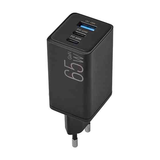 Сетевое зарядное устройство Brevia ePowerGaN PD65W 2xUSB-C+USB-A черный Львов