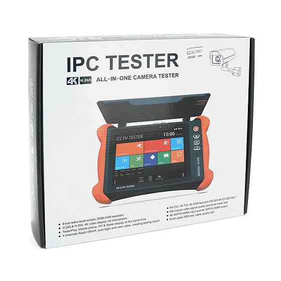 Тестер для камер відеоспостереження X9-MOVTADHS CCTV, з 8″ сенсорним дисплеєм SDI, TVI, AHD, CVI, Multimeter, TDR, OPM, VFL, POE, Київ