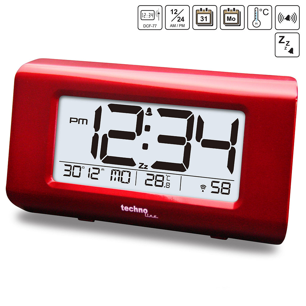 Часы настольные Technoline WT197 Red (WT197) Винница - изображение 2