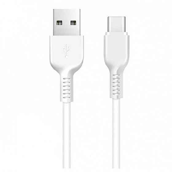 Кабель USB - Type-C HOCO X20 3A 1m PVC TPE конектори колір білий 6957531068853 Одеса