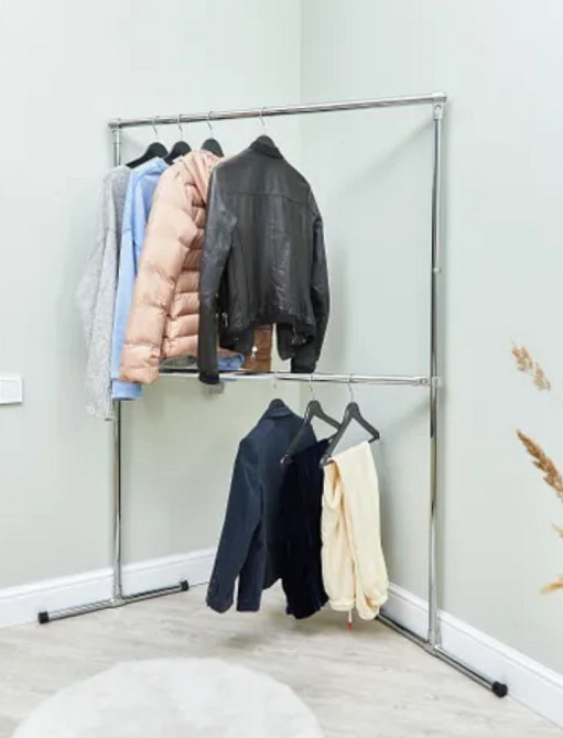 Вішалка стійка для одягу 1,1м*1,5м джокерна система Прес-волл Київ - фото 4