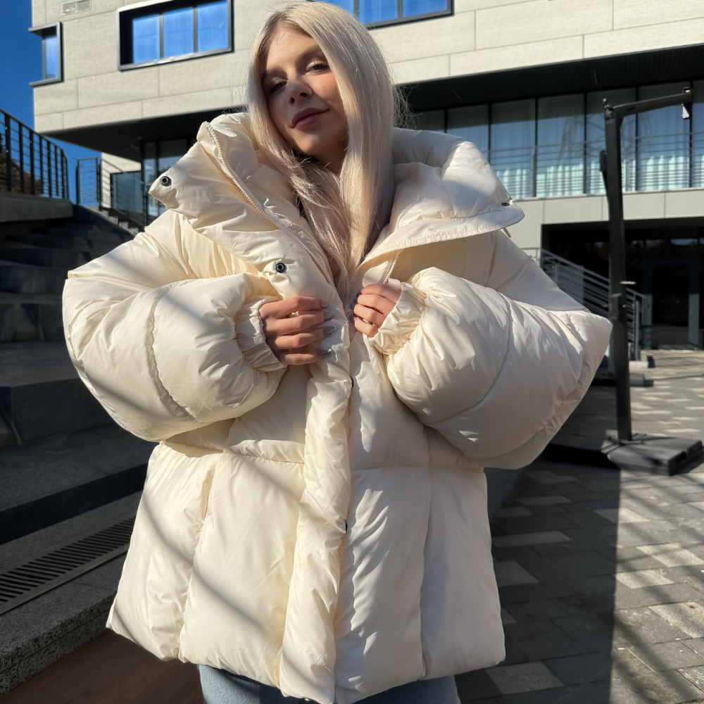 Жіночий пуховик дутий короткий зимовий, тепла куртка пуховик жіноча осінь/зима на блискавці Одеса - фото 1
