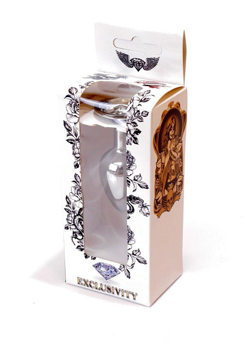 Анальна пробка - Jewellery Silver Plug Clear Sex Aura Київ - фото 8