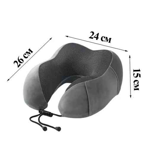 Дорожный набор для сна 3в1 с ортопедической подушкой Memory Foam, маской для глаз и берушами, чехол Киев