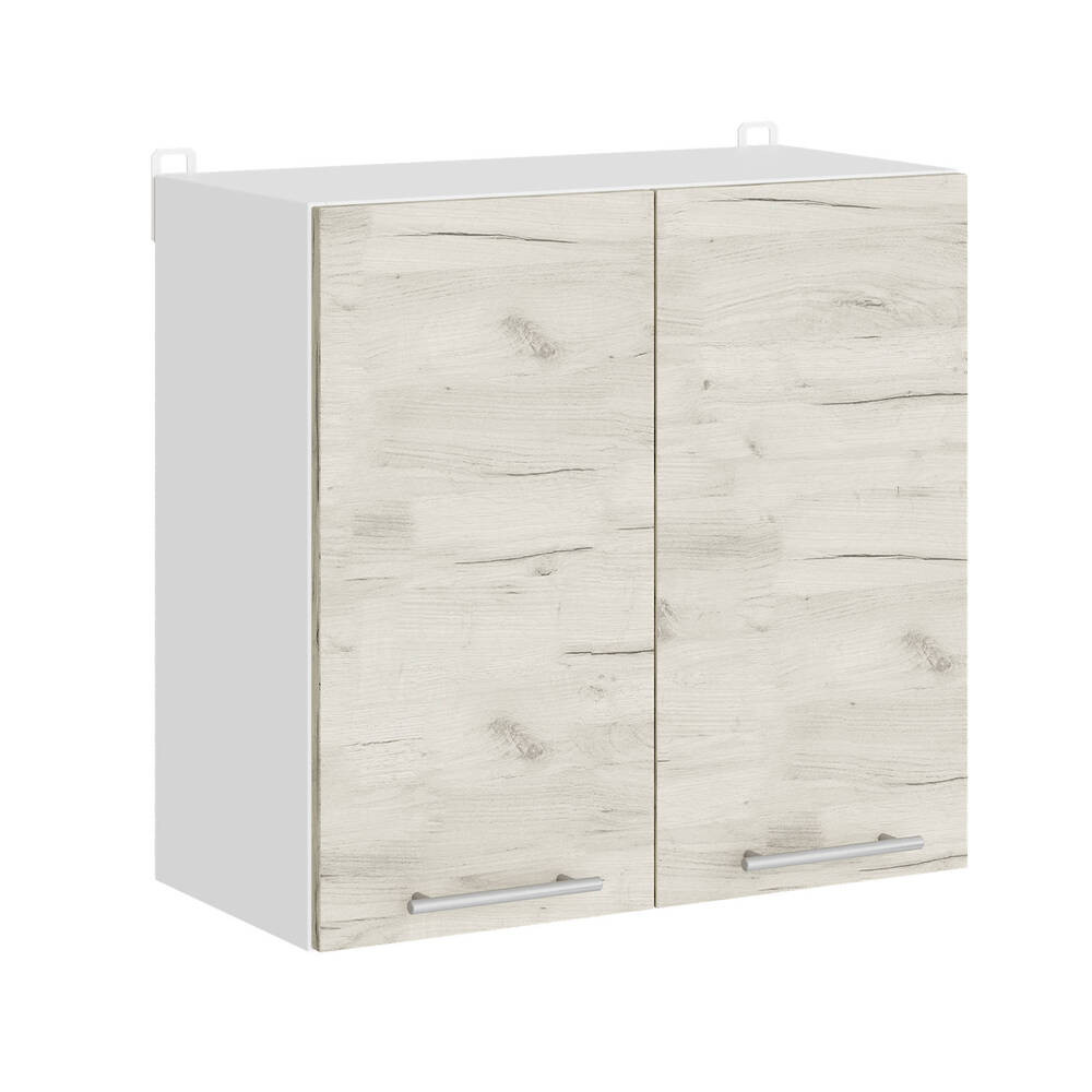 Кухонный модуль верхний Эверест Эко 600 дуб крафт белый/белый 60х30х58 см (DTM-071009) Львов - изображение 1