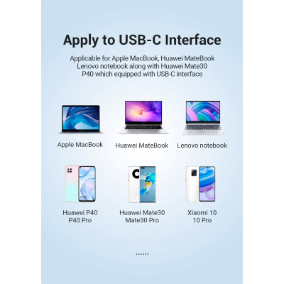 Перехідник USB3.1 Type-C to Ethernet RJ45 1000 Mb Gigabit Vention (CFBBB) Вінниця - фото 8