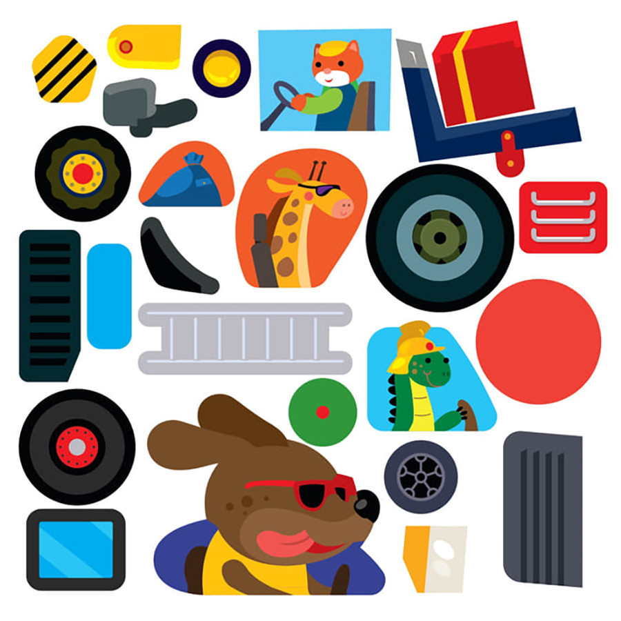 Дитяча збірка книжок "Збери картинку" Книжковий Хмарочос 379532 з наклейками Вінниця - фото 10