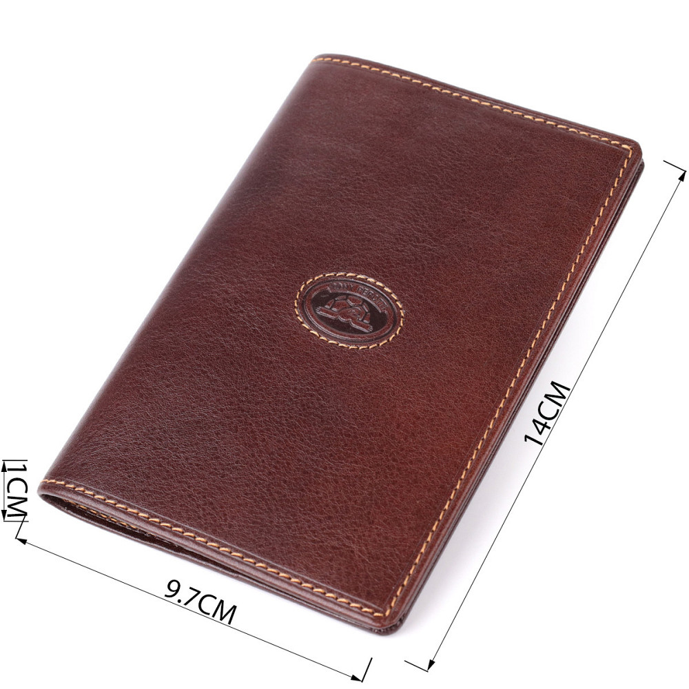 Універсальна обкладинка на паспорт з натуральної глянсової шкіри Tony Perotti 20890_1 (1597 moro) Коричневий Київ - фото 3