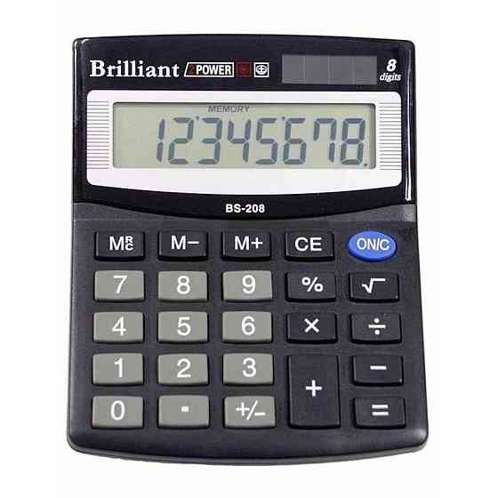 Калькулятор BS-208 8р., 2-пот ТМ BRILLIANT Solmir Киев
