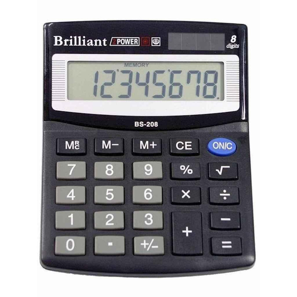 Калькулятор BS-208 8р., 2-піт ТМ BRILLIANT   Solmir Київ - фото 1