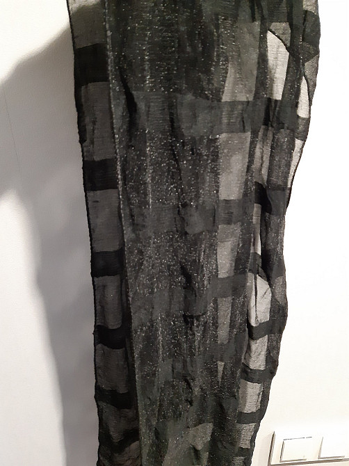 Капроновый шарф С ДЕФЕКТОМ (половина шарфа идет гармошечкой) - размер шарфа приблизительно 140*35см Киев - изображение 4