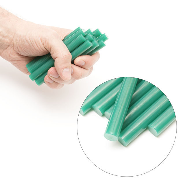 Комплект клейових стрижнів зелених, 11,2×100 мм, 12 шт. INTERTOOL RT-1056 Київ - фото 4