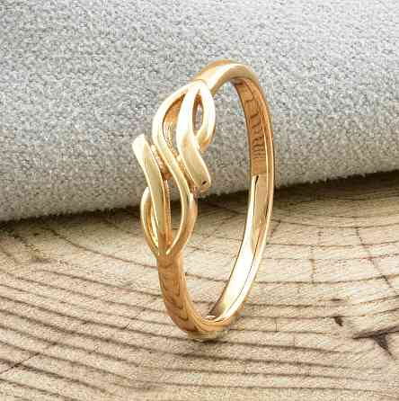 Кольцо куб. цирконий Xuping позолота 18К, 19 размер (ширина 7мм) Киев