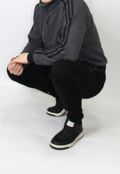 Спортивні штани чоловічі на манжетах Чорний 52 Харків - фото 4