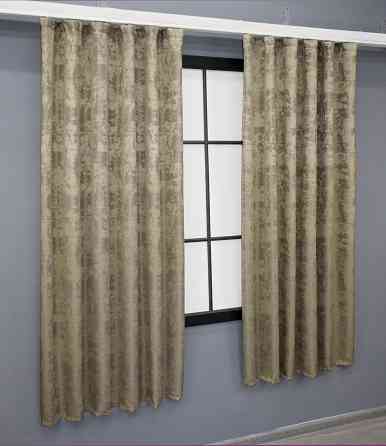 Комплект коротких штор VR-Textil Жакард Sultan № 872ш Капучино 130х170 см 2 шт (35-0302) Київ