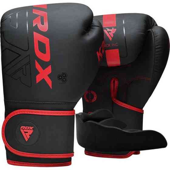 Боксерские перчатки RDX F6 MATTE RED-6OZ (капа в комплекте) Киев