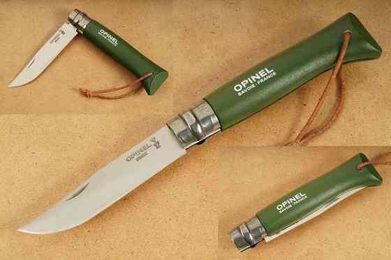 Туристичний Ніж Opinel "Inox No8 VRI бук" Origins Khaki (001703) Неіржавка сталь Нововолинськ