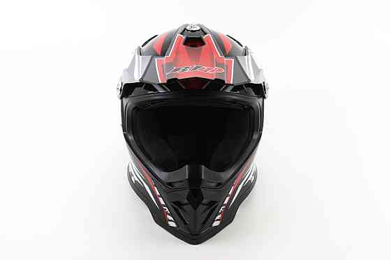 Шолом кросовий/ендуро/АТV BLD-819-7 S (55-56см), ЧОРНО-ЧЕРВОНИЙ Киев